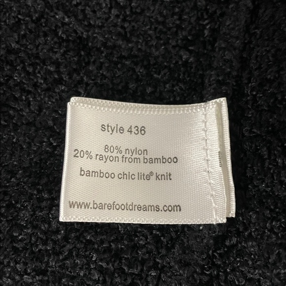 Barefoot Dreams Calypso Bamboo Chic Lite Wrap Cardigan 436 Small/Medium Black - Picture 3 of 10